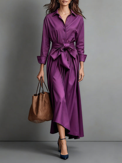 Marise™ | Robe Maxi Élégante avec Détail de Nœud