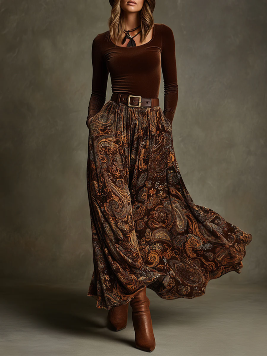 Candelaria | Ensemble vintage et jupe maxi