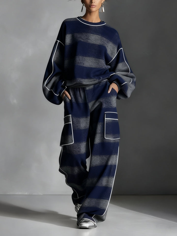 Avery | Ensemble Sweatshirt et Pantalon à Carreaux