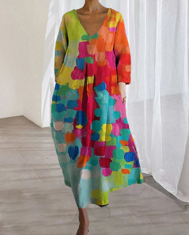 Alina - Robe colorée à motifs pour femmes