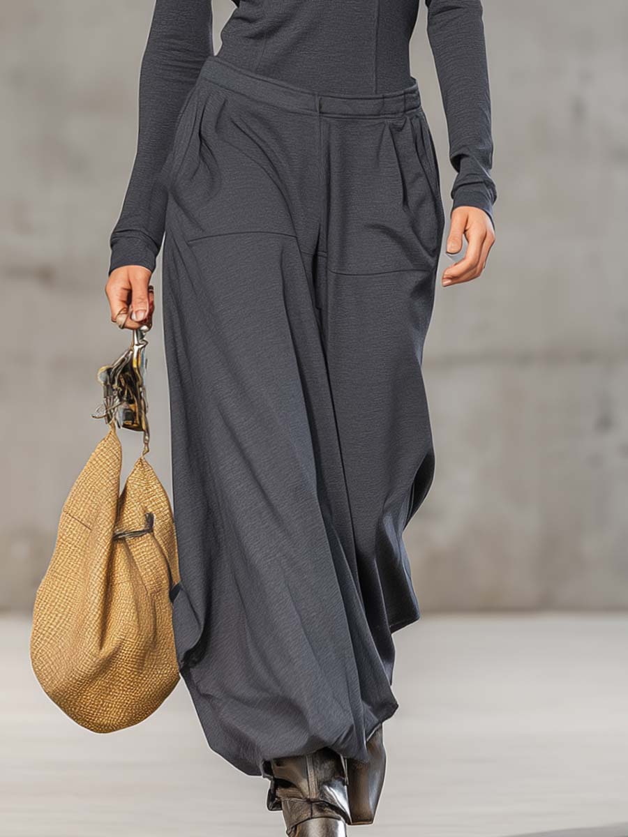 Ensemble Rétro Sportif avec Haut et Pantalons Amples