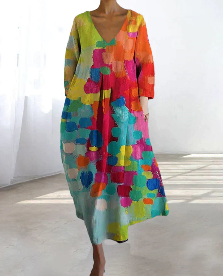 Alina - Robe colorée à motifs pour femmes