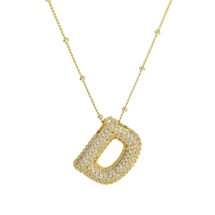Savannah | Collier avec Lettre à Bulles en Diamant