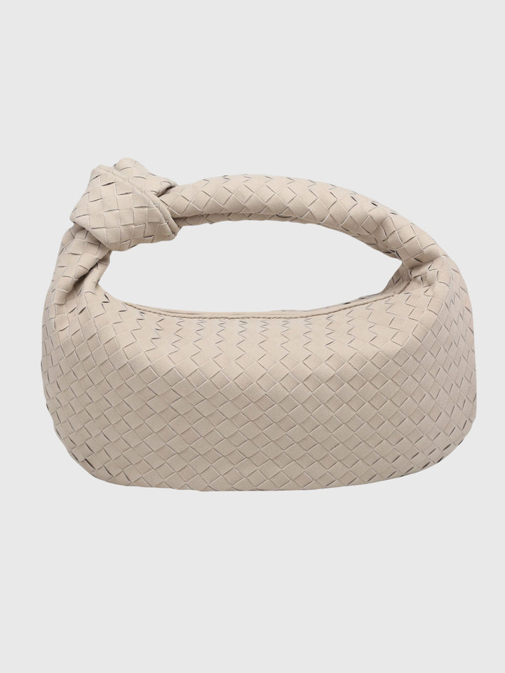 Celeste | Sac Medium Suédé Tressé avec Nœud