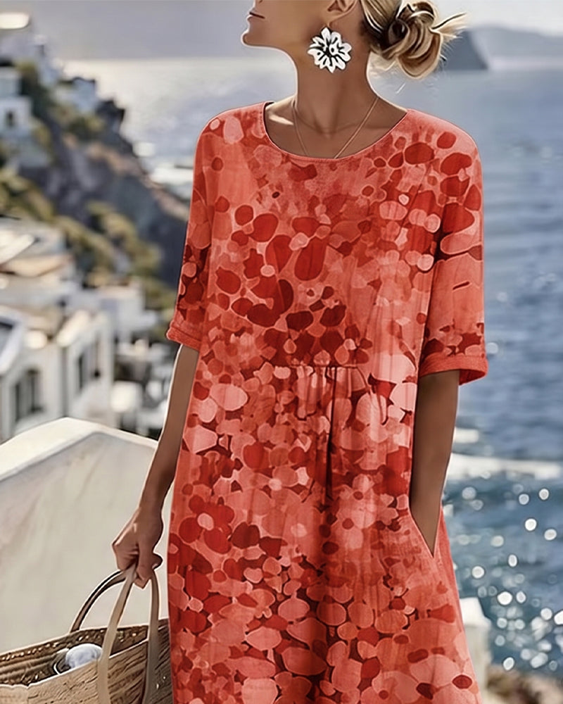 Robe ample imprimée