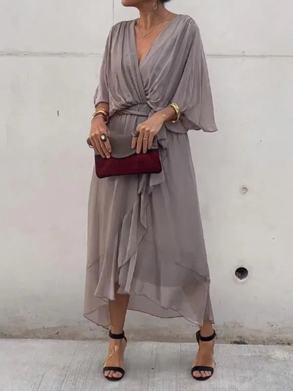 Mia | Robe Enveloppe Chic pour femme | Midi