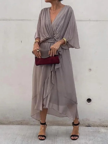 Mia | Robe Enveloppe Chic pour femme | Midi