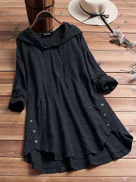 Blouse Antoinette Ternet avec Capuche - Style Quotidien Confortable