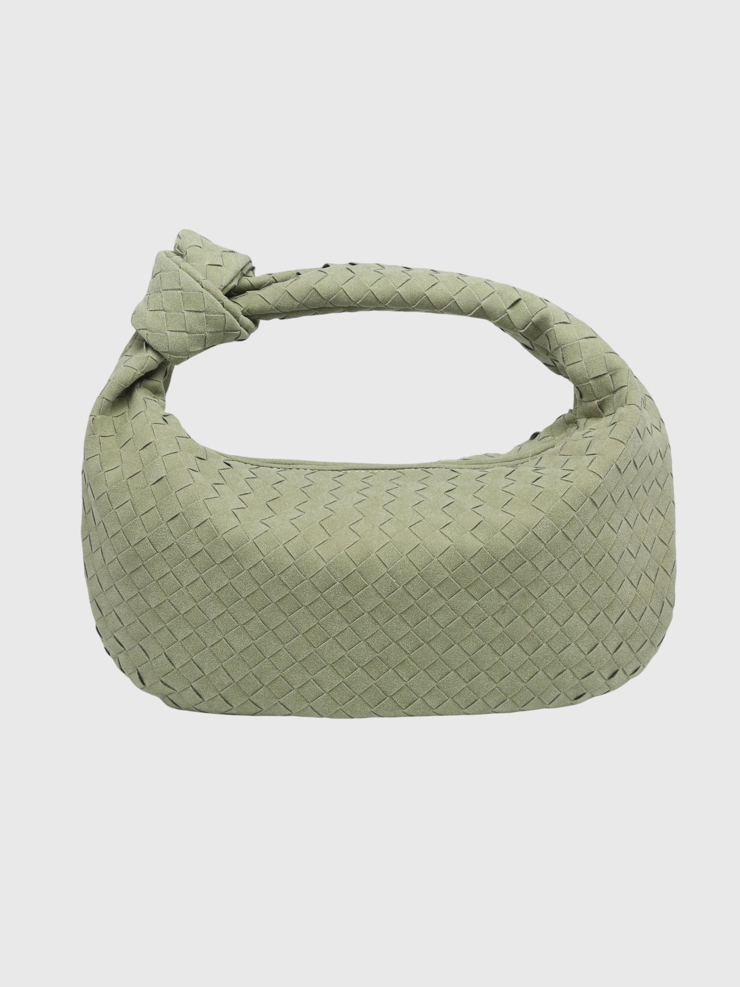 Celeste | Sac Medium Suédé Tressé avec Nœud