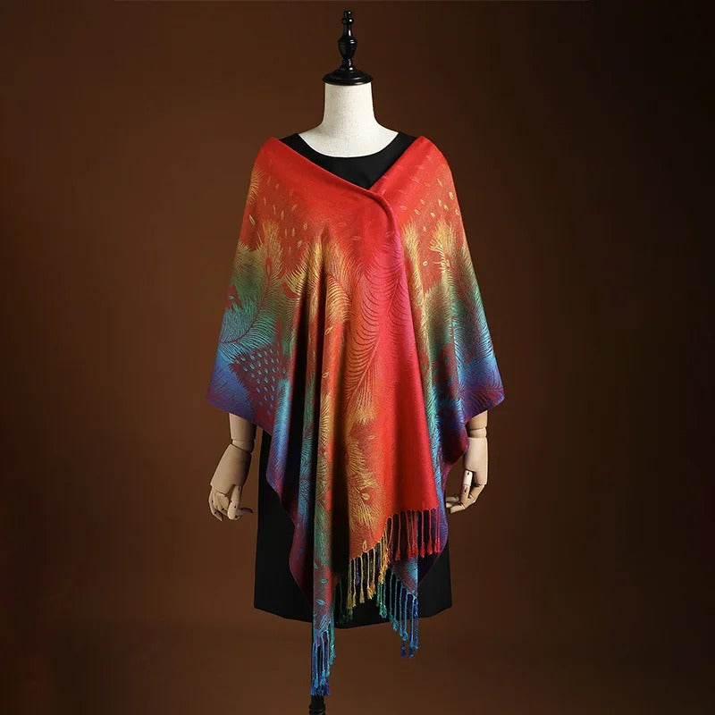 CÉLIA – ÉCHARPE ARTISTIQUE À MOTIFS RAFFINÉS