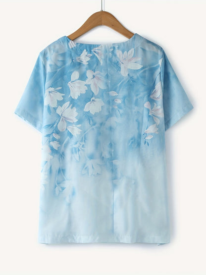 Sienna – Blouse à Détail Boutonné Floral