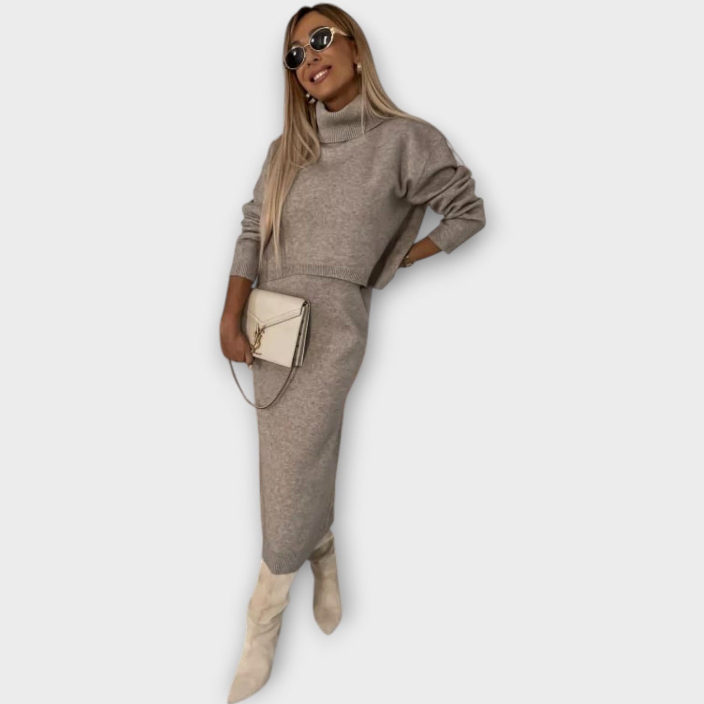 Ensemble Pull et Jupe Luxe Tricot