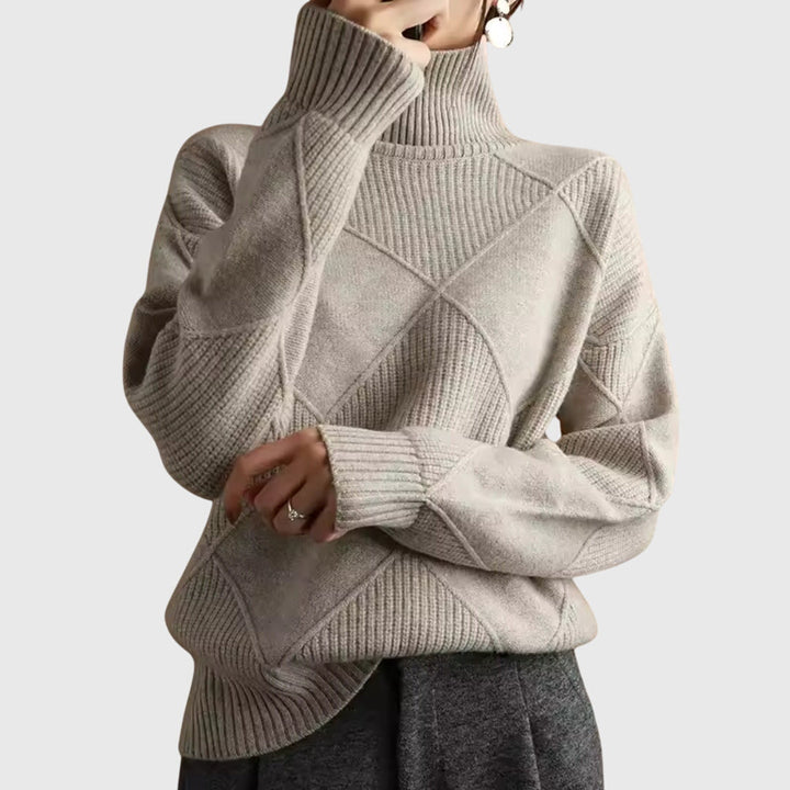 Angela™ - Pull Col Montant