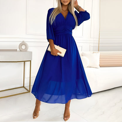 Abigail - Robe fluide en georgette aspect soie
