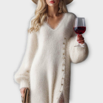 Robe Maxi Élégante en Tricot Doux