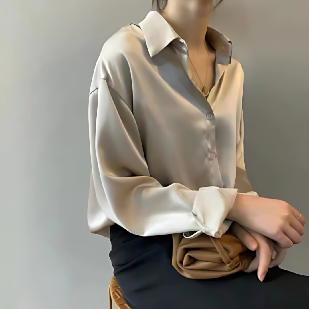 Celina – Blouse Classique à Boutons
