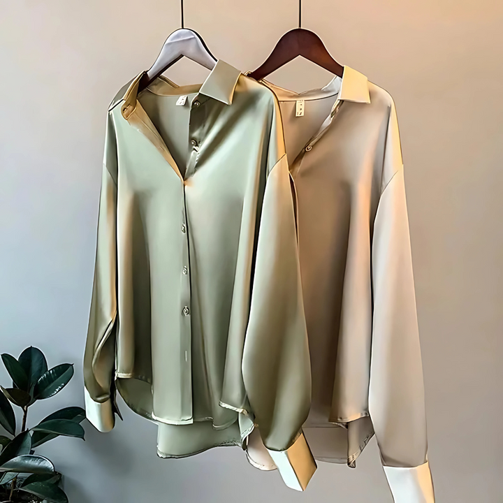 Celina – Blouse Classique à Boutons