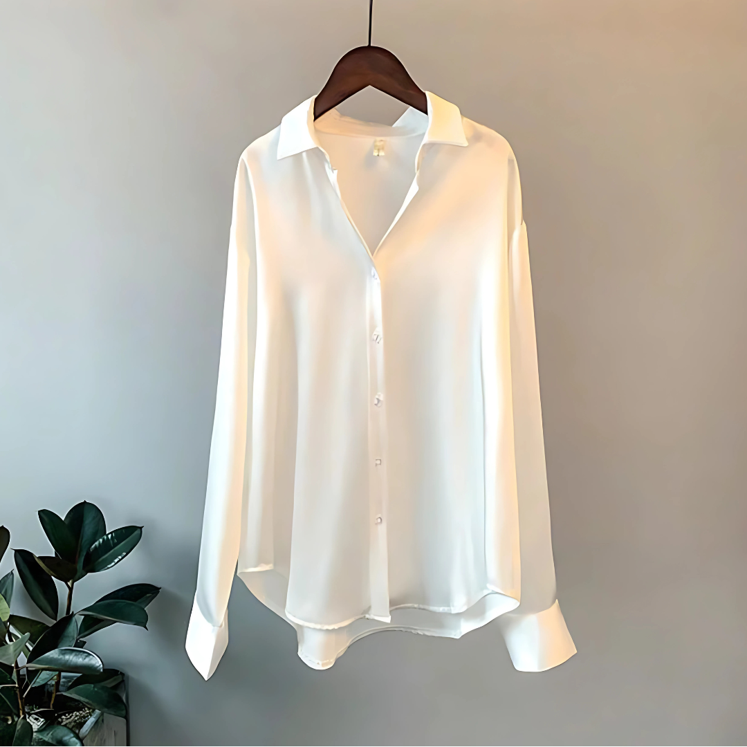 Celina – Blouse Classique à Boutons