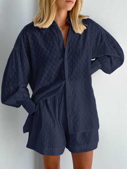 Elizabeth - Ensemble Chemise et Shorts Aérés