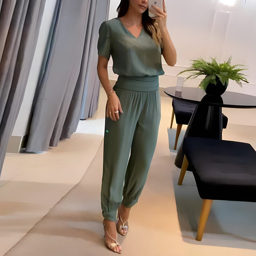Charlotte | Ensemble Blouse et Pantalon à la Mode