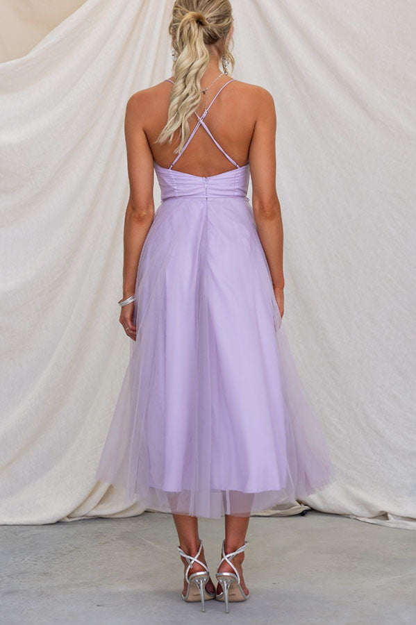 Robe Longue Élégante avec Bustier - Robe de Cérémonie Fluide
