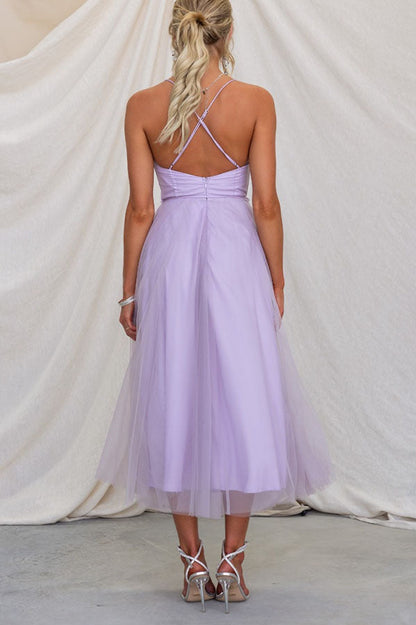 Robe Longue Élégante avec Bustier - Robe de Cérémonie Fluide