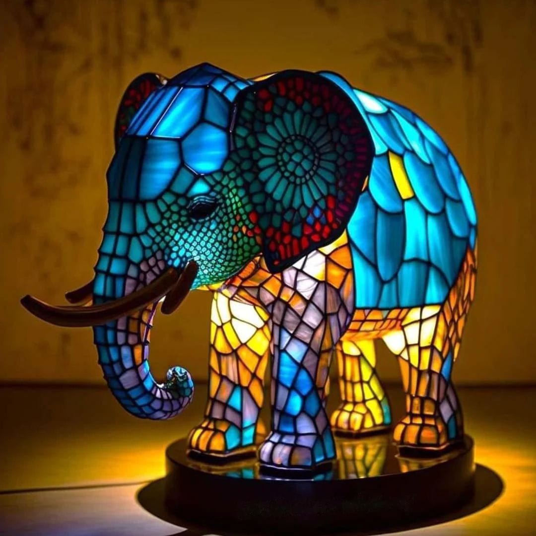 Animal Glow™ | Lampe en verre coloré faite à la main