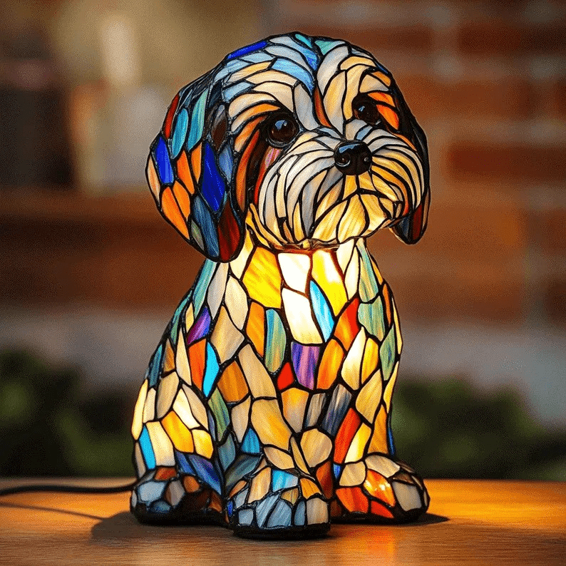 Animal Glow™ | Lampe en verre teinté faite à la main