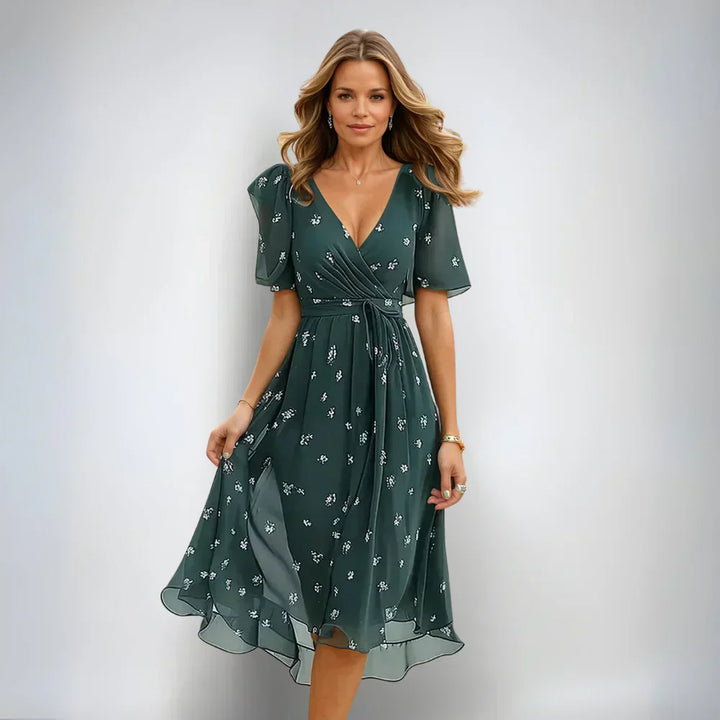 Annegret - Robe Femme Décolleté en V