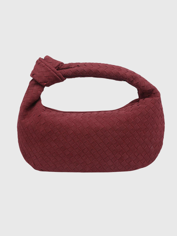Celeste | Sac Medium Suédé Tressé avec Nœud