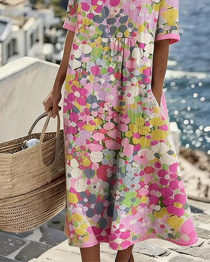 Robe ample imprimée