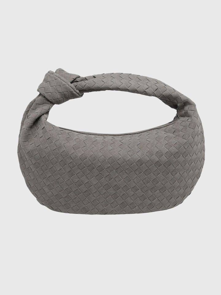 Celeste | Sac Medium Suédé Tressé avec Nœud