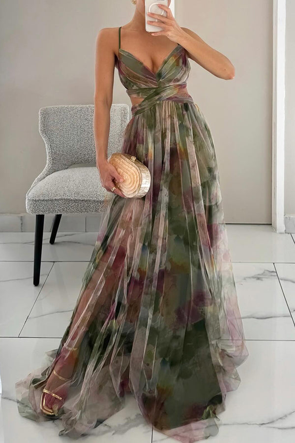 Aira - Robe Longue Élégante avec Lacets