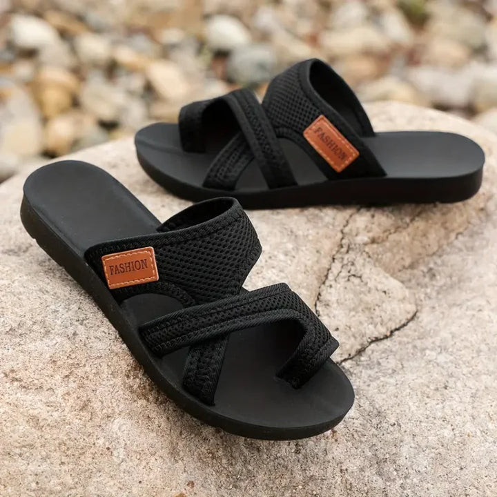 Celia | Sandales à glissière en mesh perforé