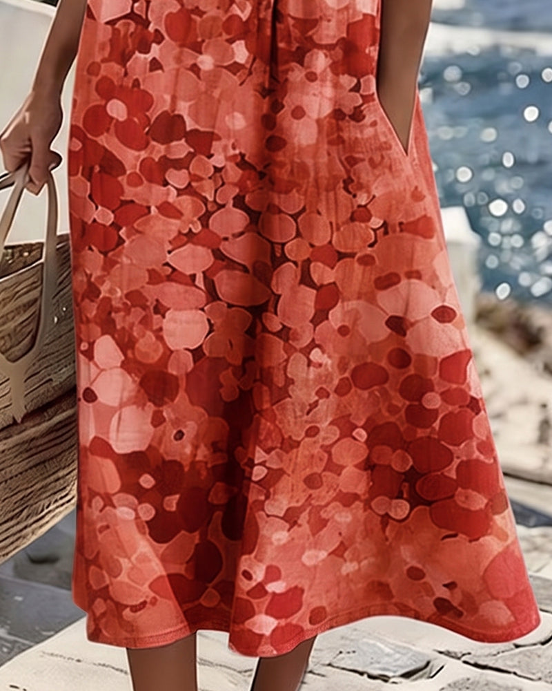 Robe ample imprimée