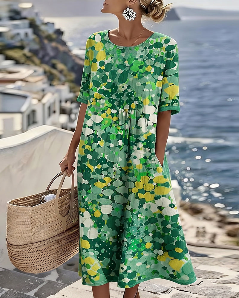 Robe ample imprimée