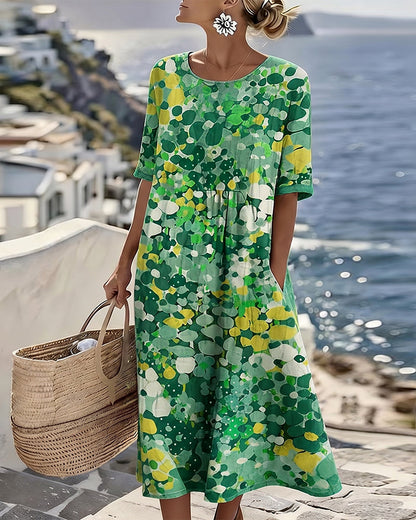 Robe ample imprimée