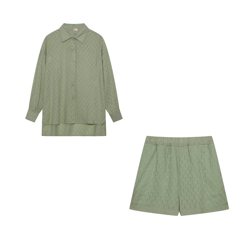 Elizabeth - Ensemble Chemise et Shorts Aérés