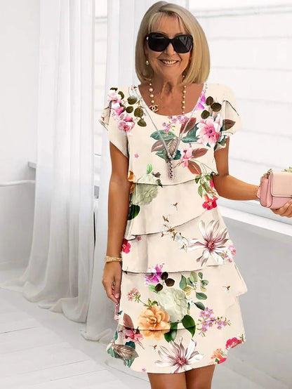 Émilie | Robe printanière à volants