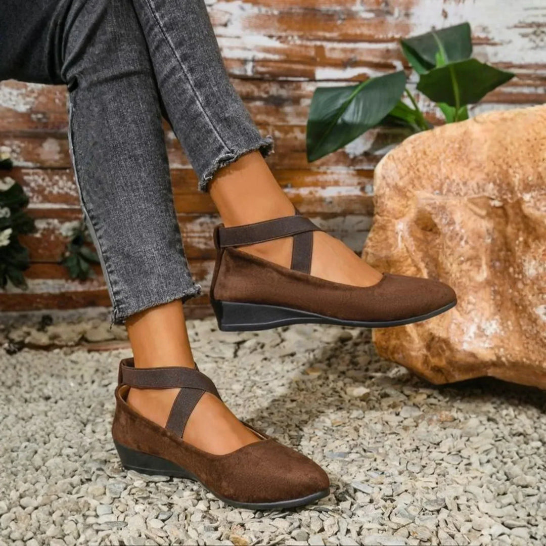 Anna | Ballerines à Talon Wedge Fermées
