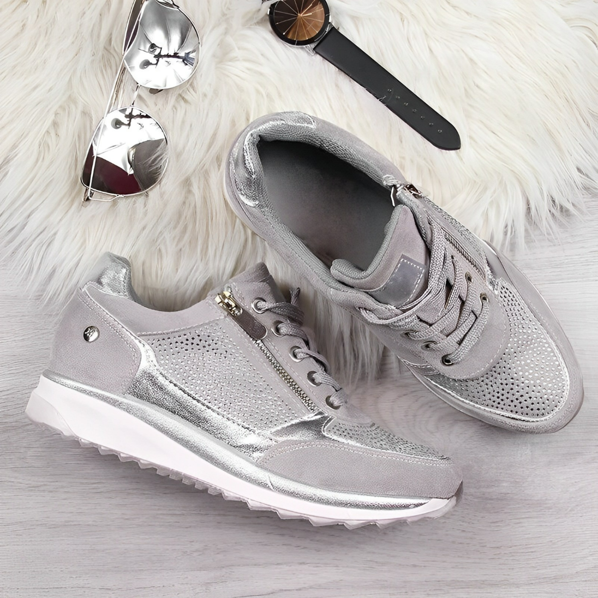 Pro Chaussures – Chaussures Orthopédiques de Soutien avec Fermeture Éclair