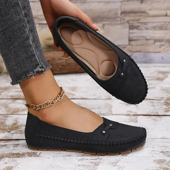 Gaia - Ballerines en Cuir Doux