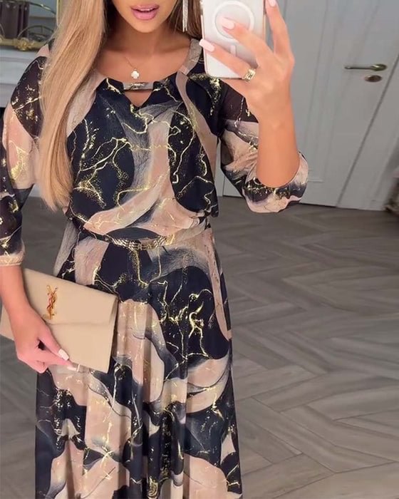 Chavelle™ | Robe en Chiffon Imprimée
