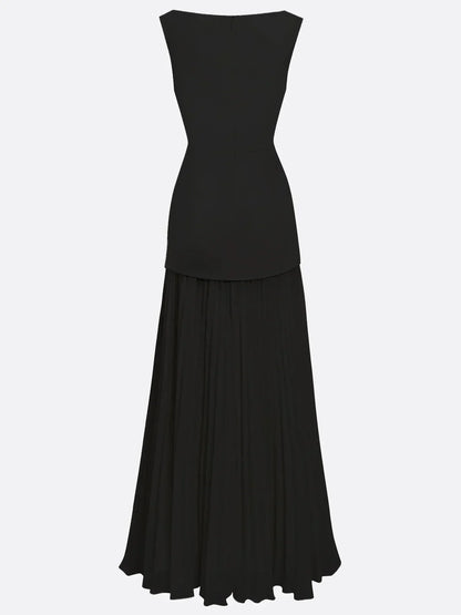 Micaela | Robe longue plissée de design