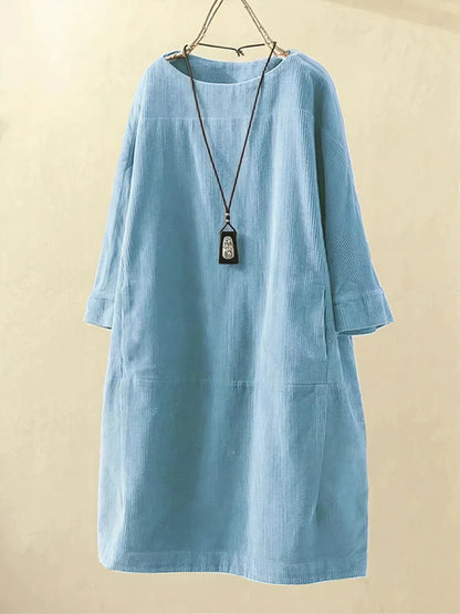 Zophie™ - Robe en Velours Vintage Détendue