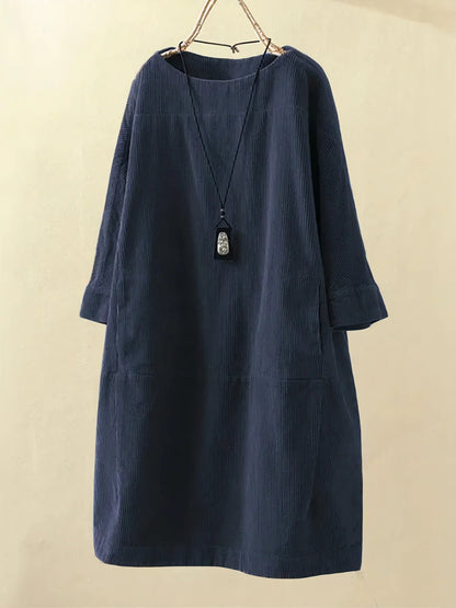 Zophie™ - Robe en Velours Vintage Détendue