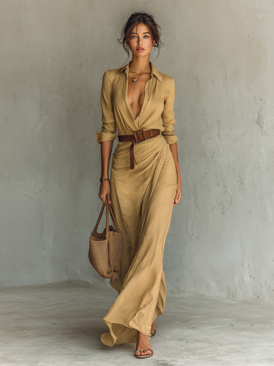 APHRODITE - LA ROBE MAXI EN SOIE ENCHANTÉE