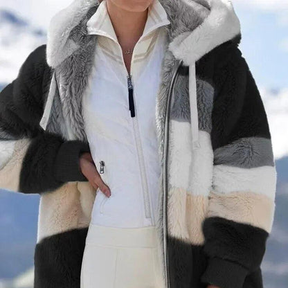 Alexa | Veste d'Hiver avec Capuche et Fermeture Éclair
