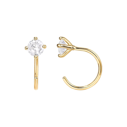 Boucles d'oreilles en forme de cerceau Spark Tip | Or