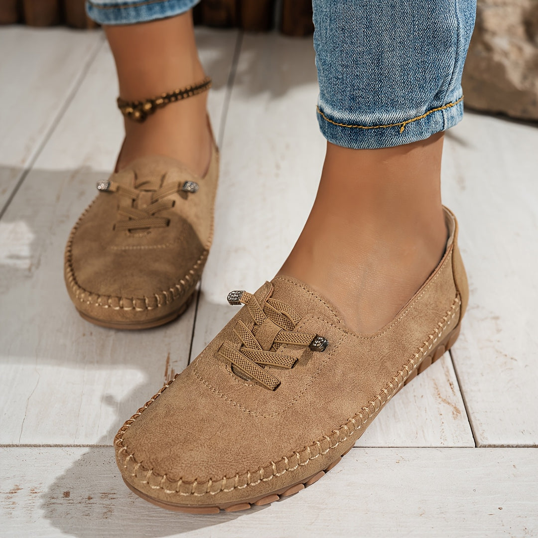 Lina - Mocassins Confortables en Daim